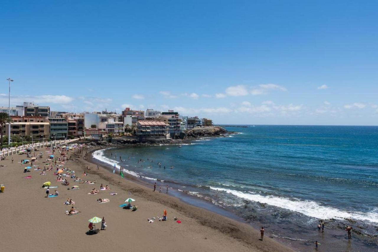 Front Line Beach With Fantastic Terrace. Telde Exterior photo